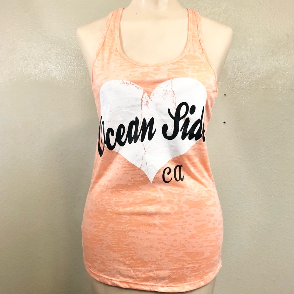 Exist Women’s Tank with White Heart Graphic
